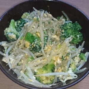 たっぷり野菜！ブロッコリーともやしの玉子あんかけ